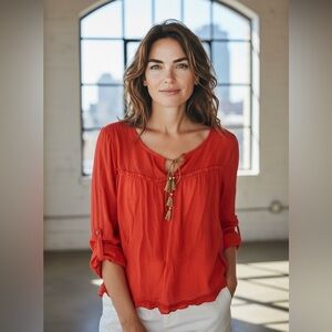 Red Women's Top size Large